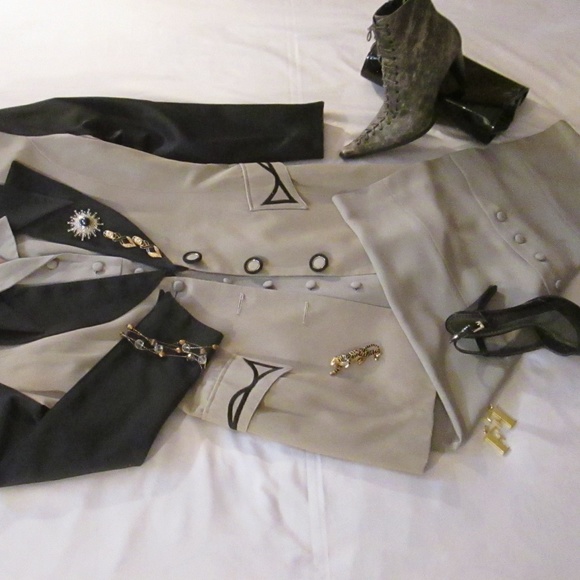 NINA K. SAGE/BLACK EMBELLISHED JACKET/BLAZER - Picture 4 of 8